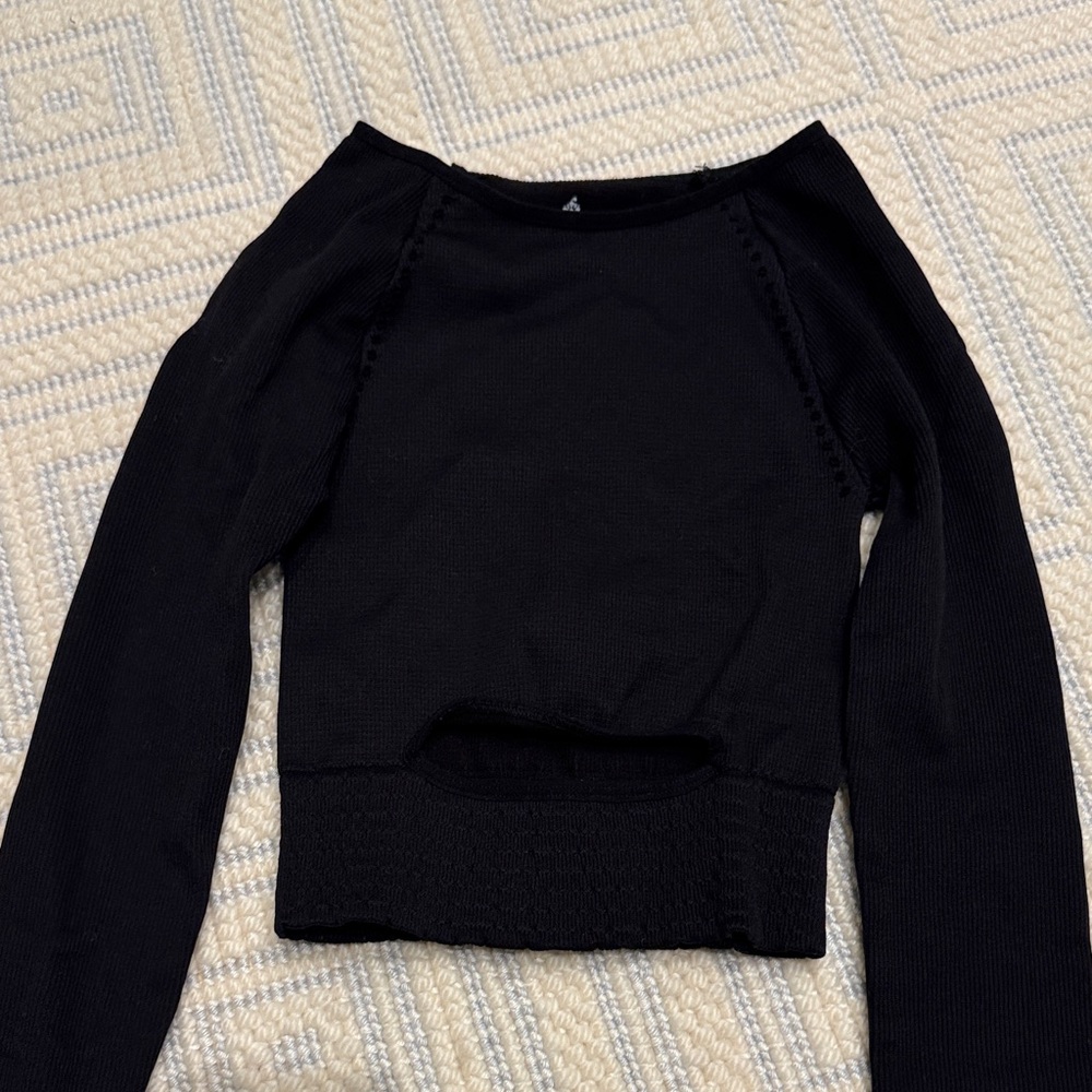 FP Movement by Free People Black Crop Top original price $68